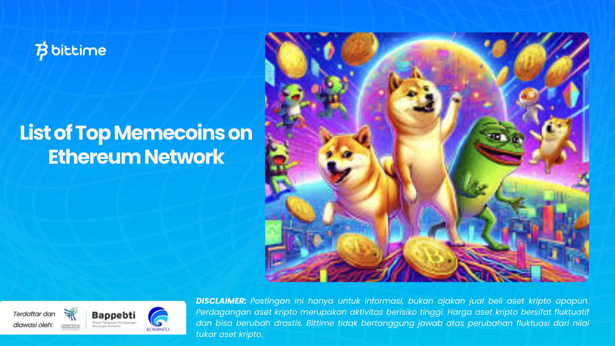 List of Top Memecoins on Ethereum Network