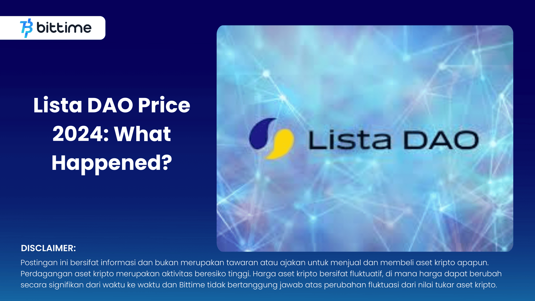 Lista DAO Price 2024: What happened?
