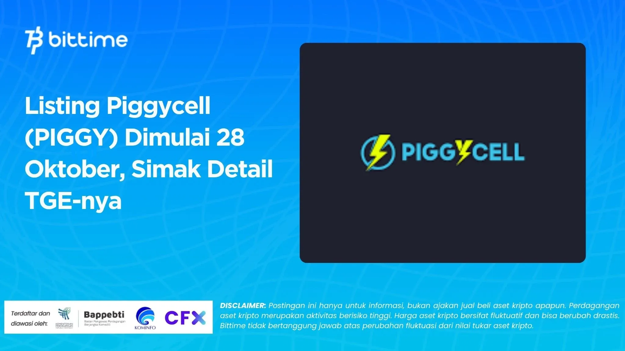 Listing Piggycell (PIGGY) Dimulai 28 Oktober, Simak Detail TGE-nya.webp