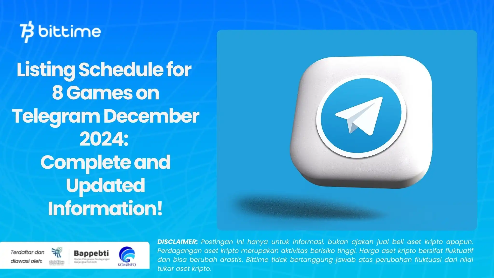 Listing Schedule for 8 Games on Telegram December 2024: Complete and Updated Information!