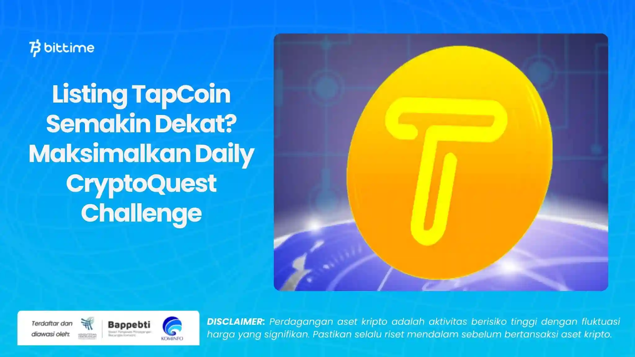 Listing TapCoin Semakin Dekat Maksimalkan Daily CryptoQuest Challenge.webp