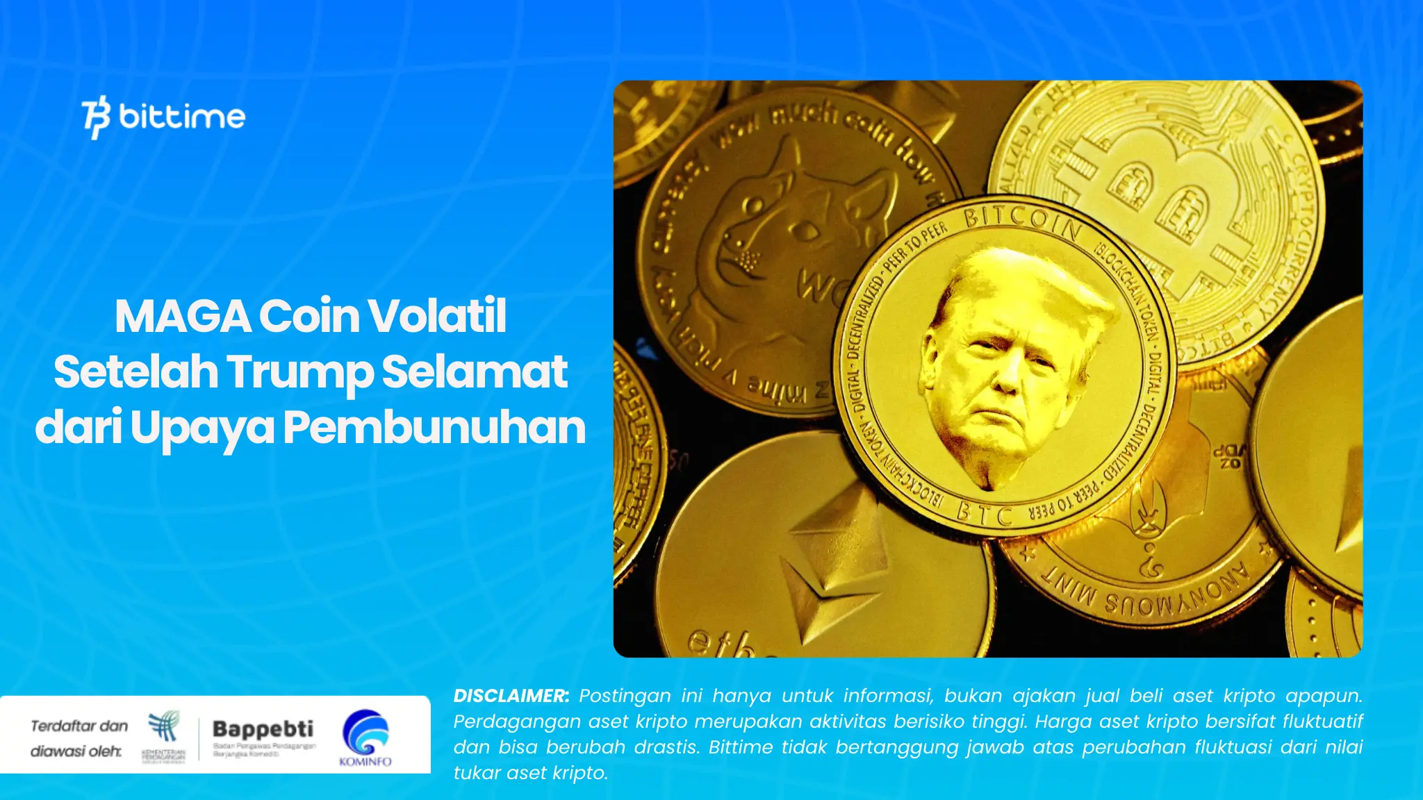 MAGA Coin Volatil Setelah Trump Selamat Dari Upaya Pembunuhan