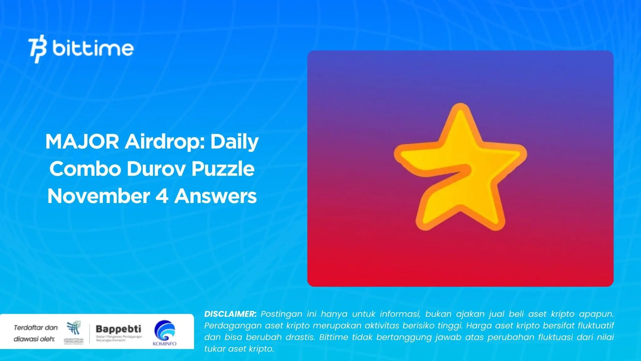 MAJOR Airdrop Daily Combo Durov Puzzle November 4 Answers.webp