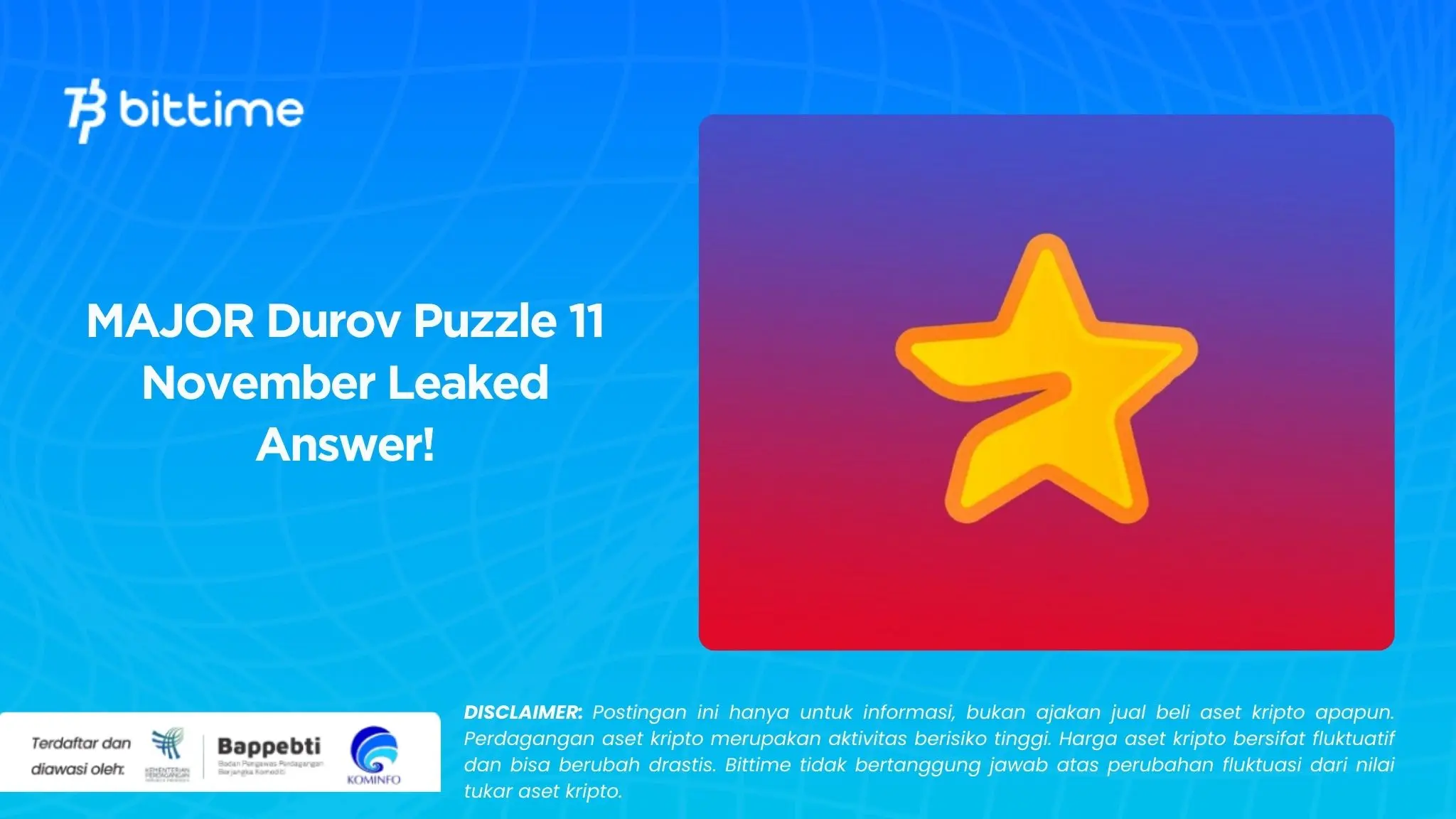 MAJOR Durov Puzzle 11 November Leaked Answer!.webp