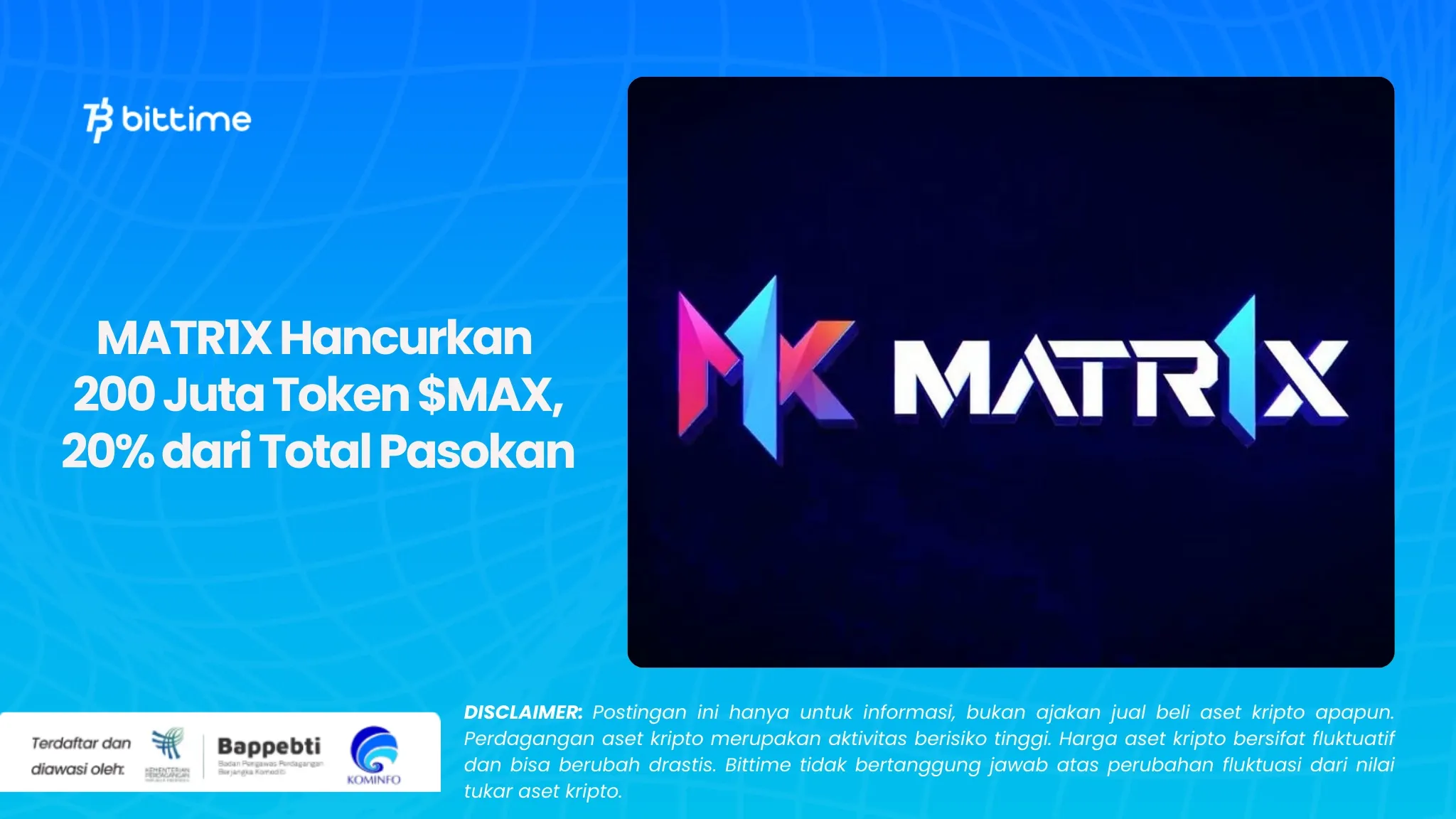 MATR1X Hancurkan Token $MAX