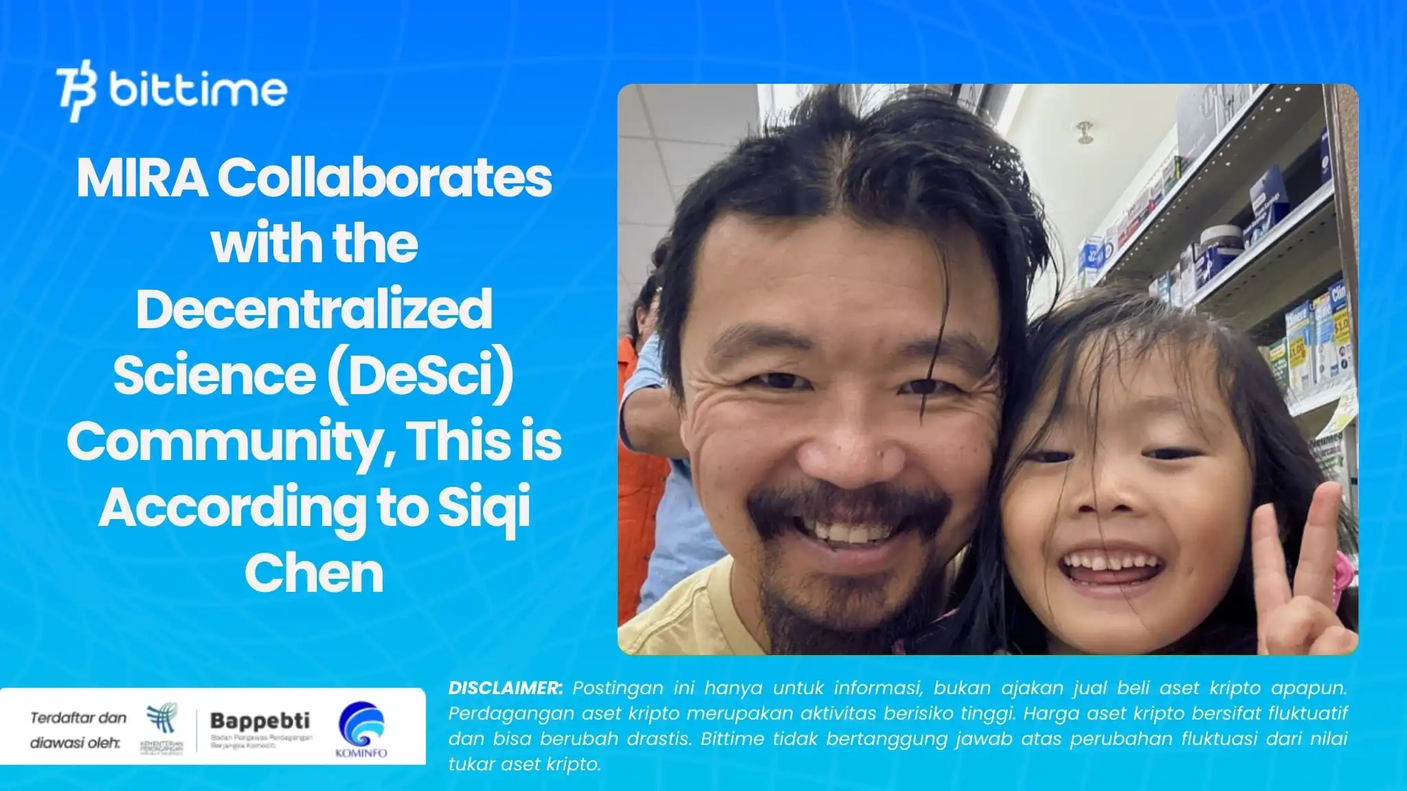 MIRA Collaborates with the Decentralized Science (DeSci) Community, This is According to Siqi Chen