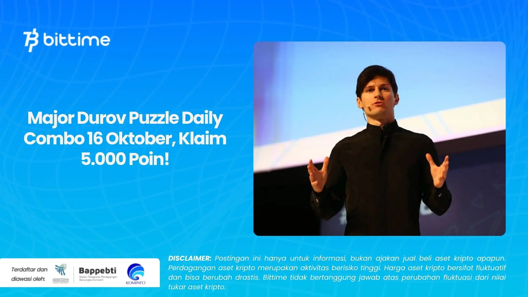 Major Durov Puzzle Daily Combo 16 Oktober, Klaim 5.000 Poin!