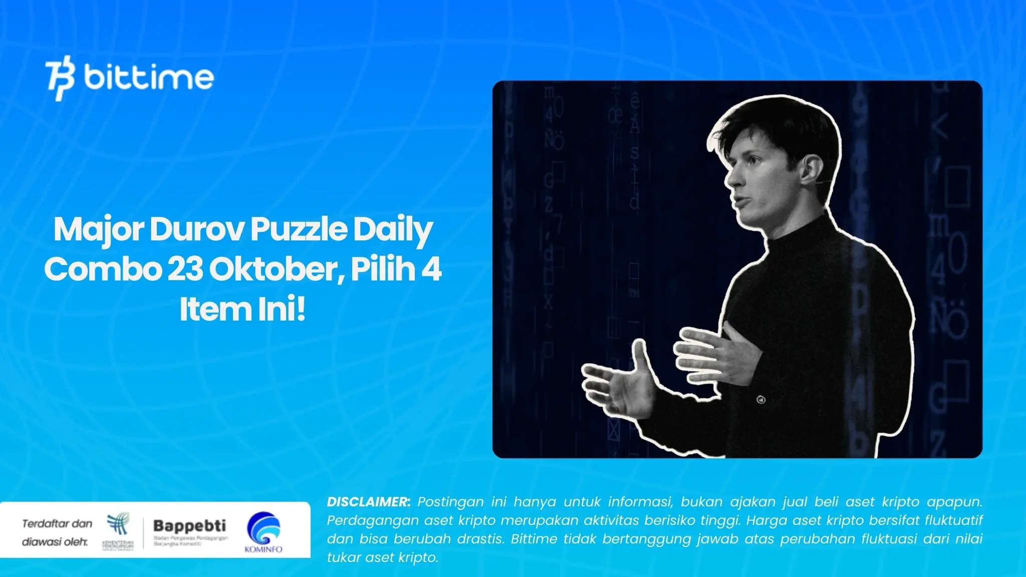 Major Durov Puzzle Daily Combo 23 Oktober, Pilih 4 Item Ini!.webp