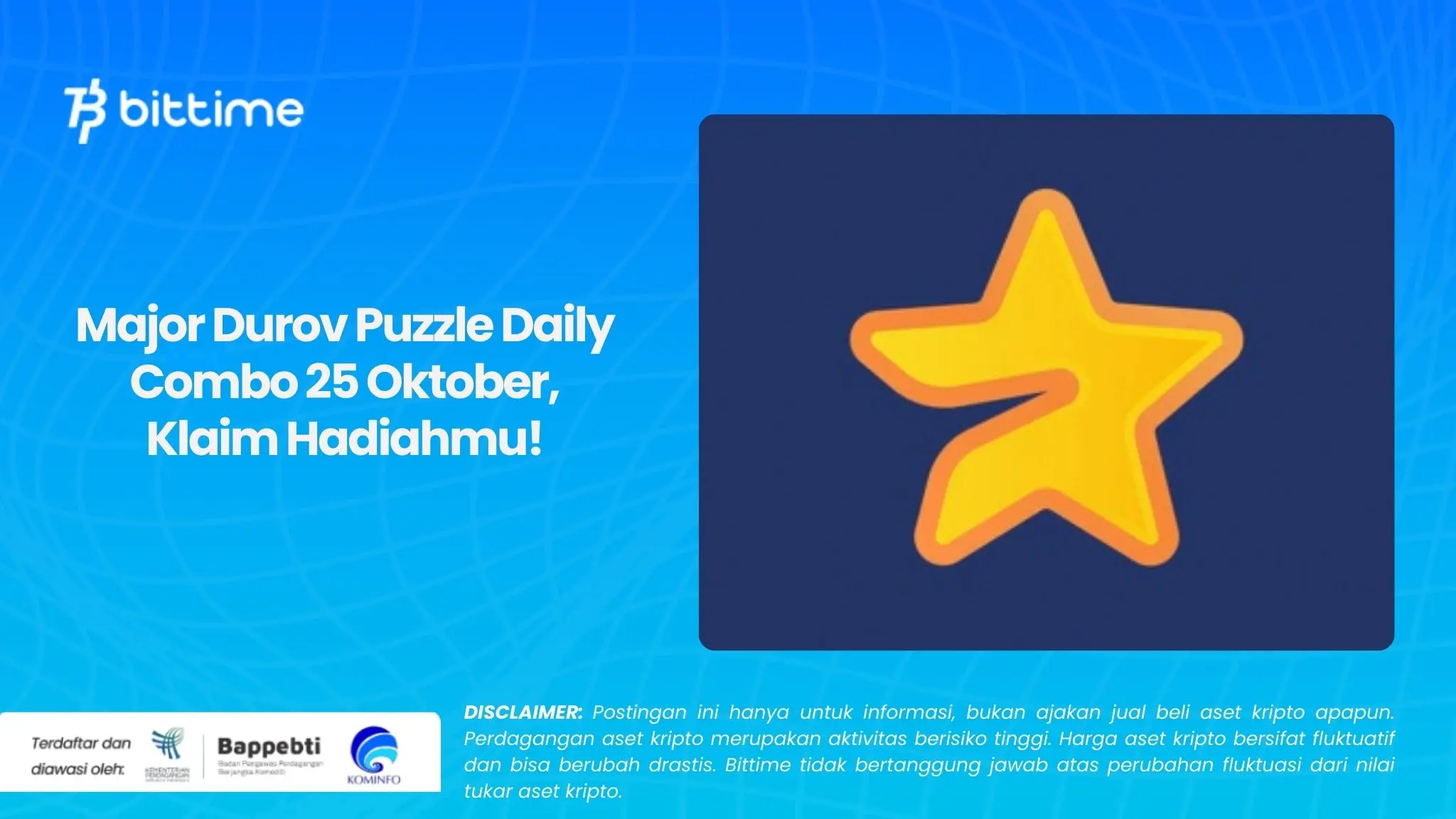 Major Durov Puzzle Daily Combo 25 Oktober, Klaim Hadiahmu!.webp