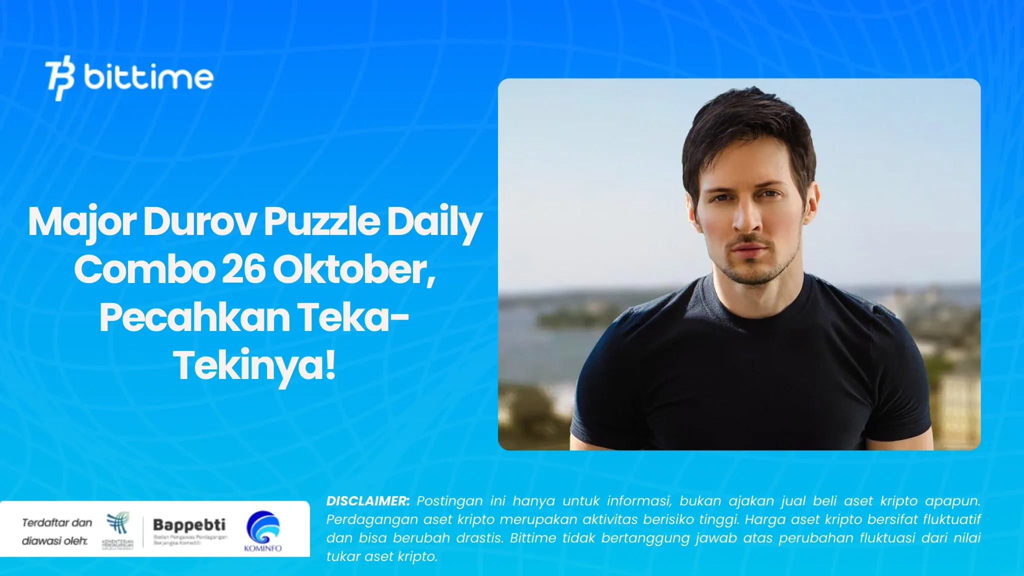 Major Durov Puzzle Daily Combo 26 Oktober, Pecahkan Teka-Tekinya!.webp