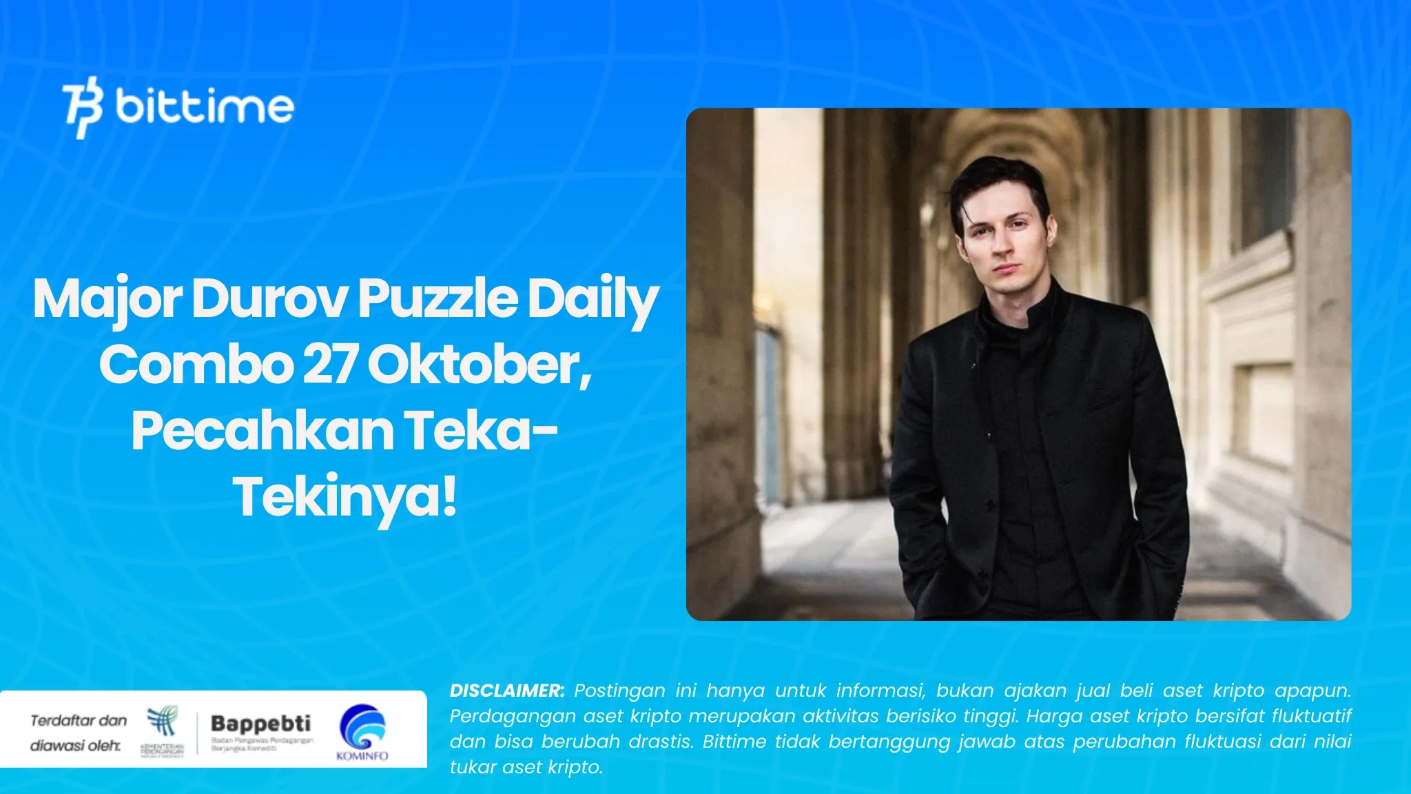 Major Durov Puzzle Daily Combo 27 Oktober, Pecahkan Teka-Tekinya!.webp