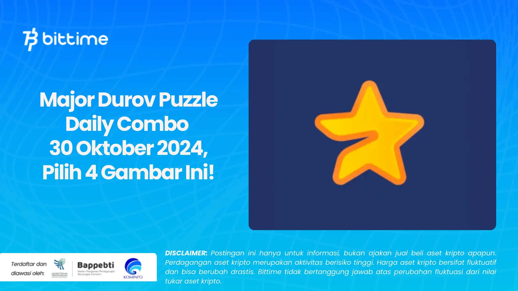 Major Durov Puzzle Daily Combo 30 Oktober 2024