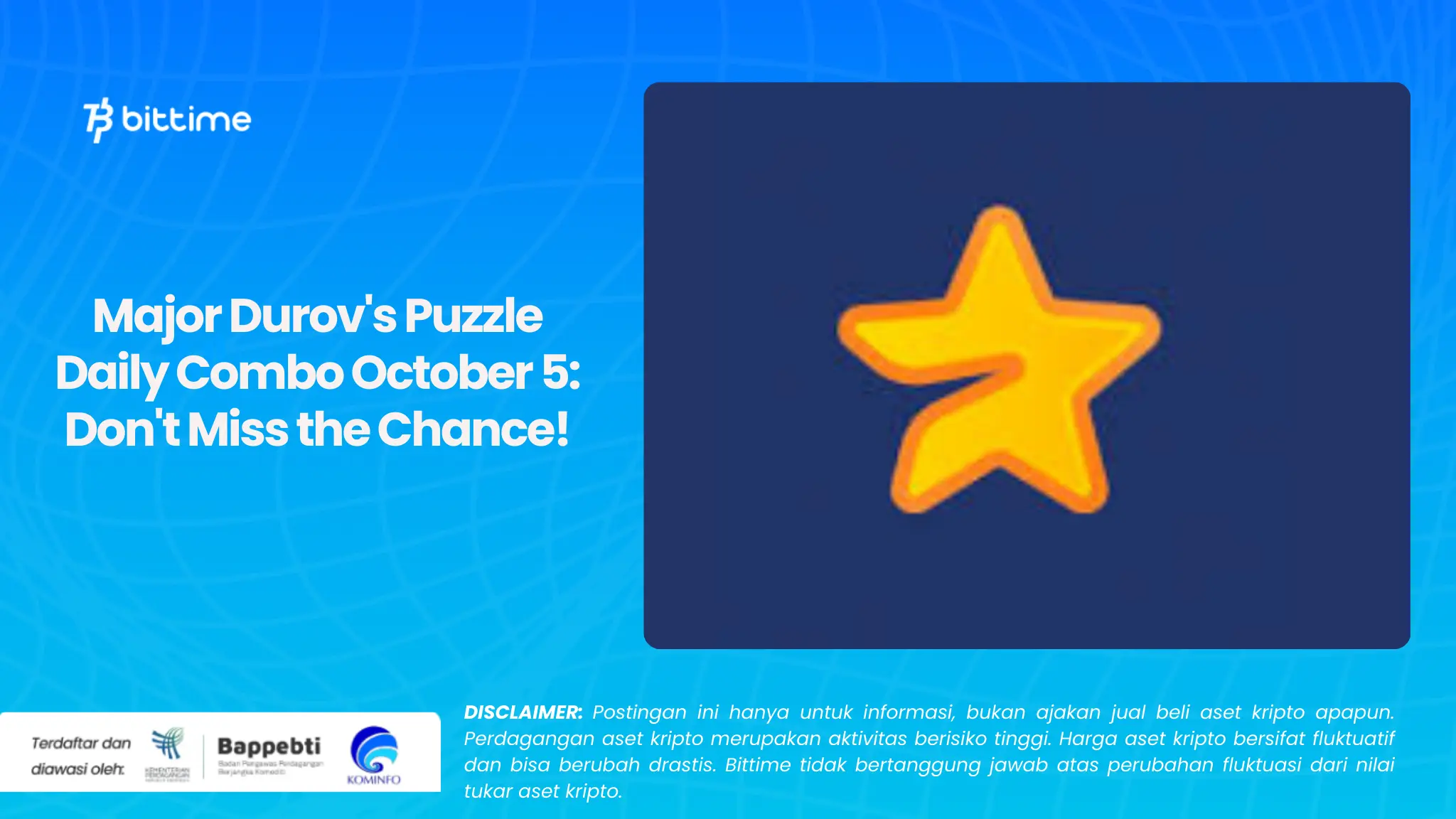 Major Durov's Puzzle Daily Combo October 5: Don't Miss the Chance!