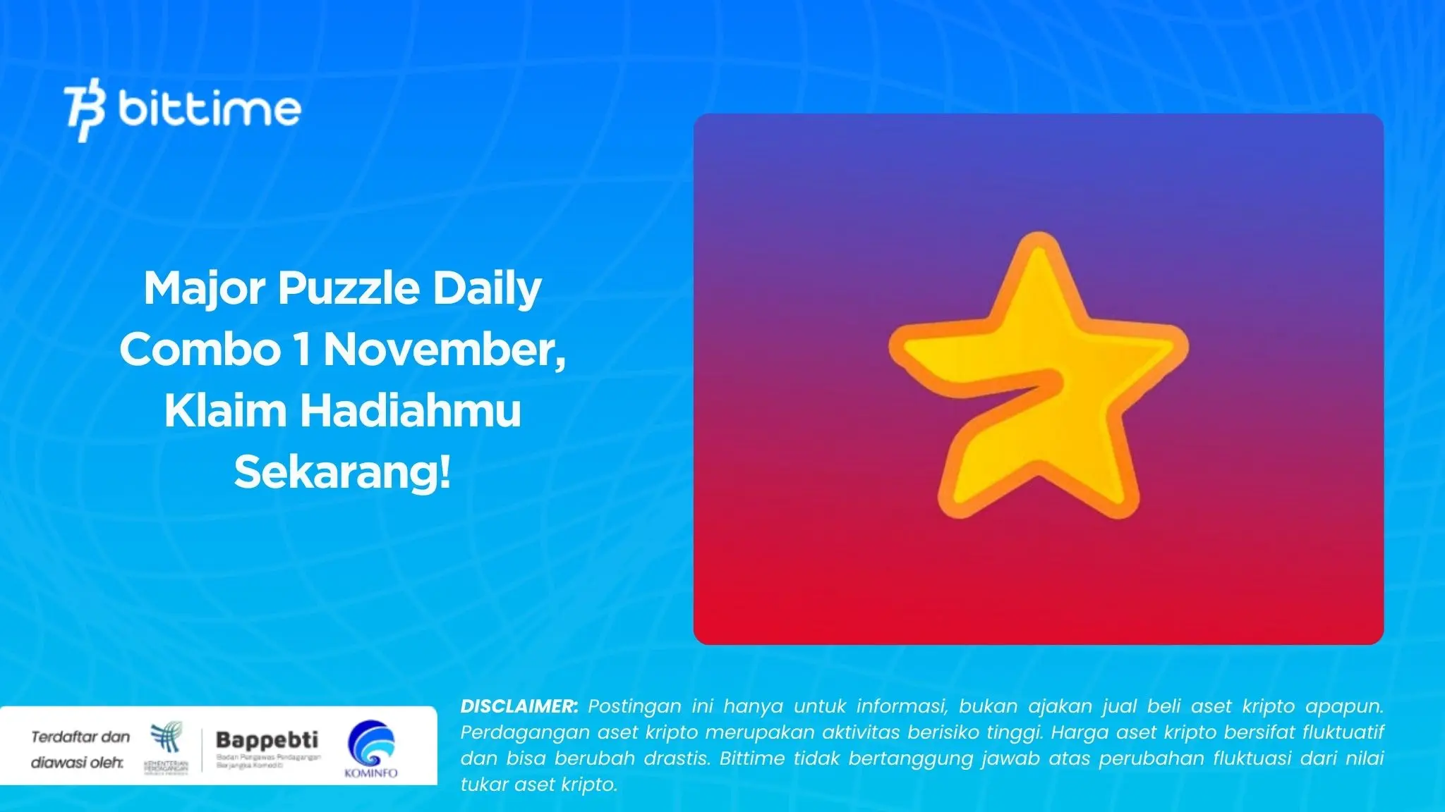 Major Puzzle Daily Combo 1 November, Klaim Hadiahmu Sekarang!.webp