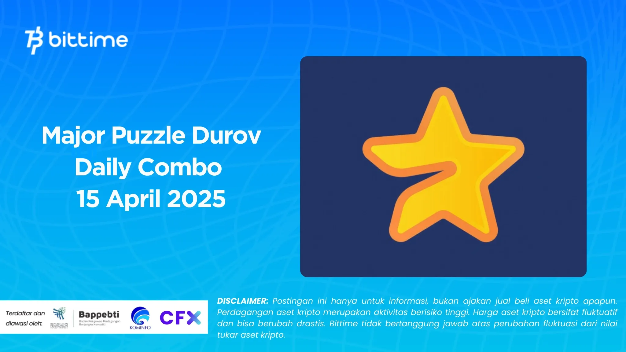 Major Puzzle Durov Daily Combo 15 April 2025
