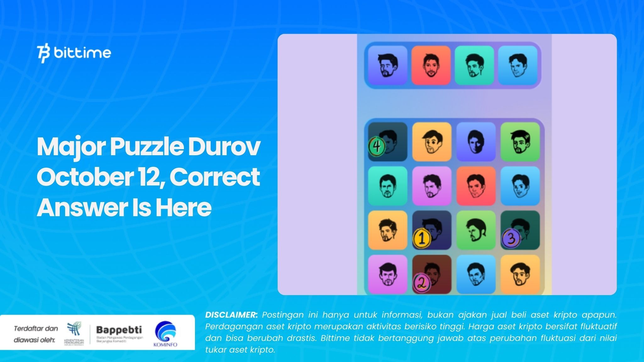 Major Puzzle Durov October 12, Correct Answer Is Here