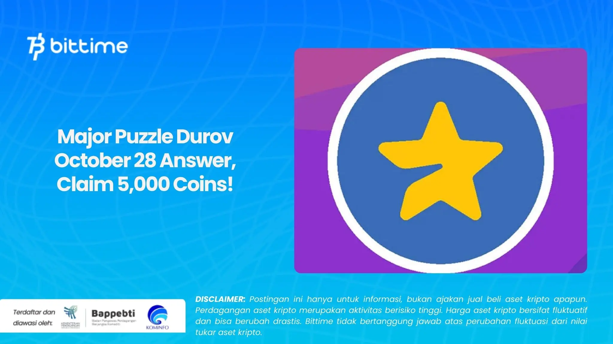 Major Puzzle Durov October 28 Answer, Claim 5,000 Coins!.webp