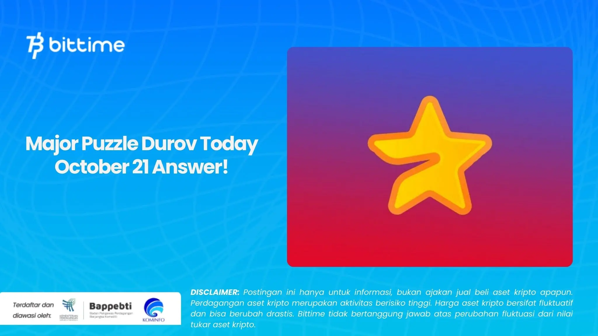 Major Puzzle Durov Today October 21 Answer!.webp