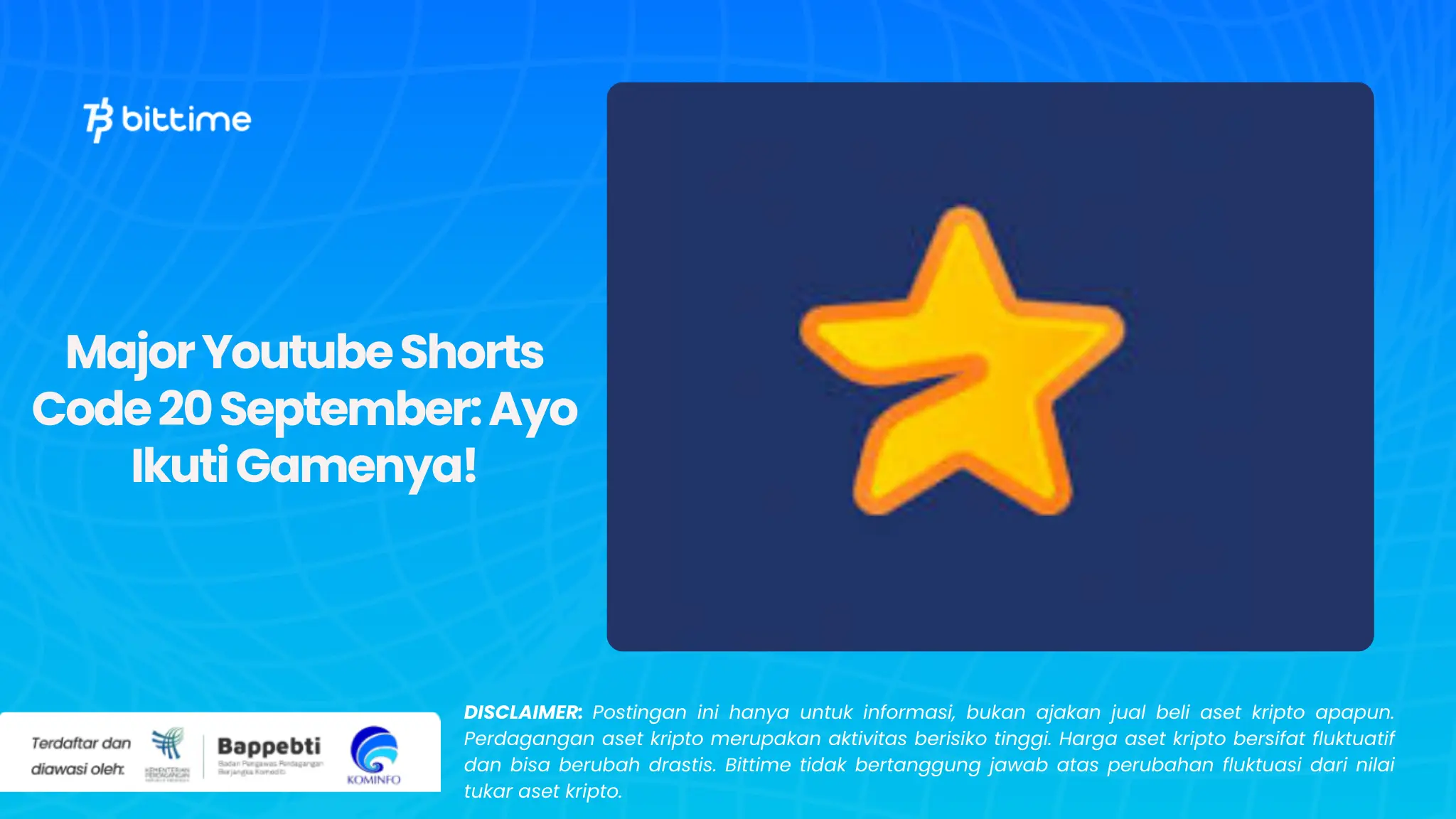 Major Youtube Shorts Code 20 September: Ayo Ikuti Gamenya!