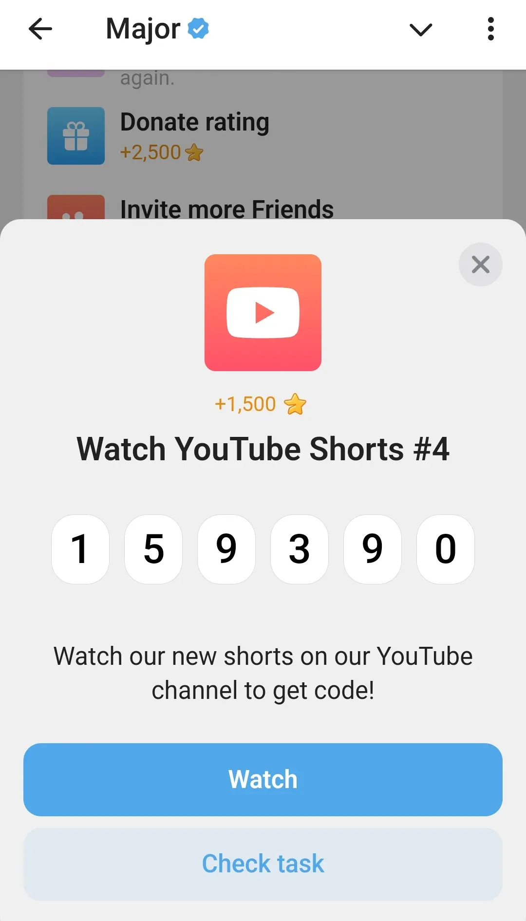 Major Youtube Shorts Code 20 September: Ayo Ikuti Gamenya!