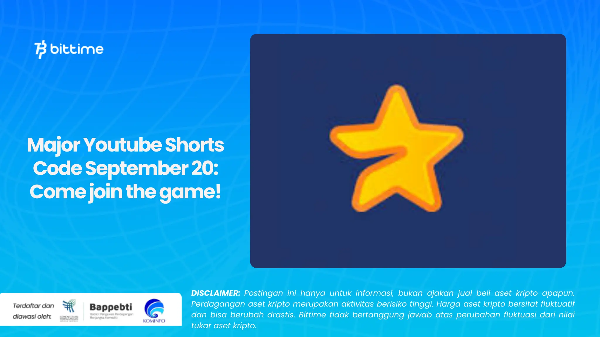 Major Youtube Shorts Code September 20: Come join the game!