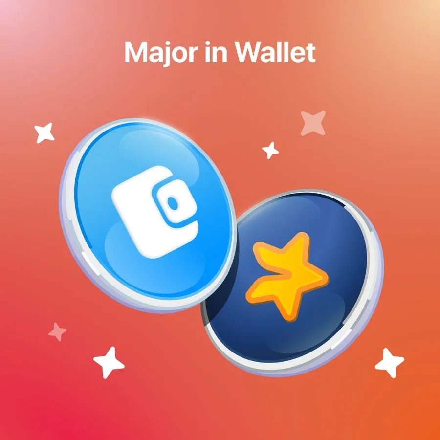 Airdrop MAJOR Listing di Wallet Telegram