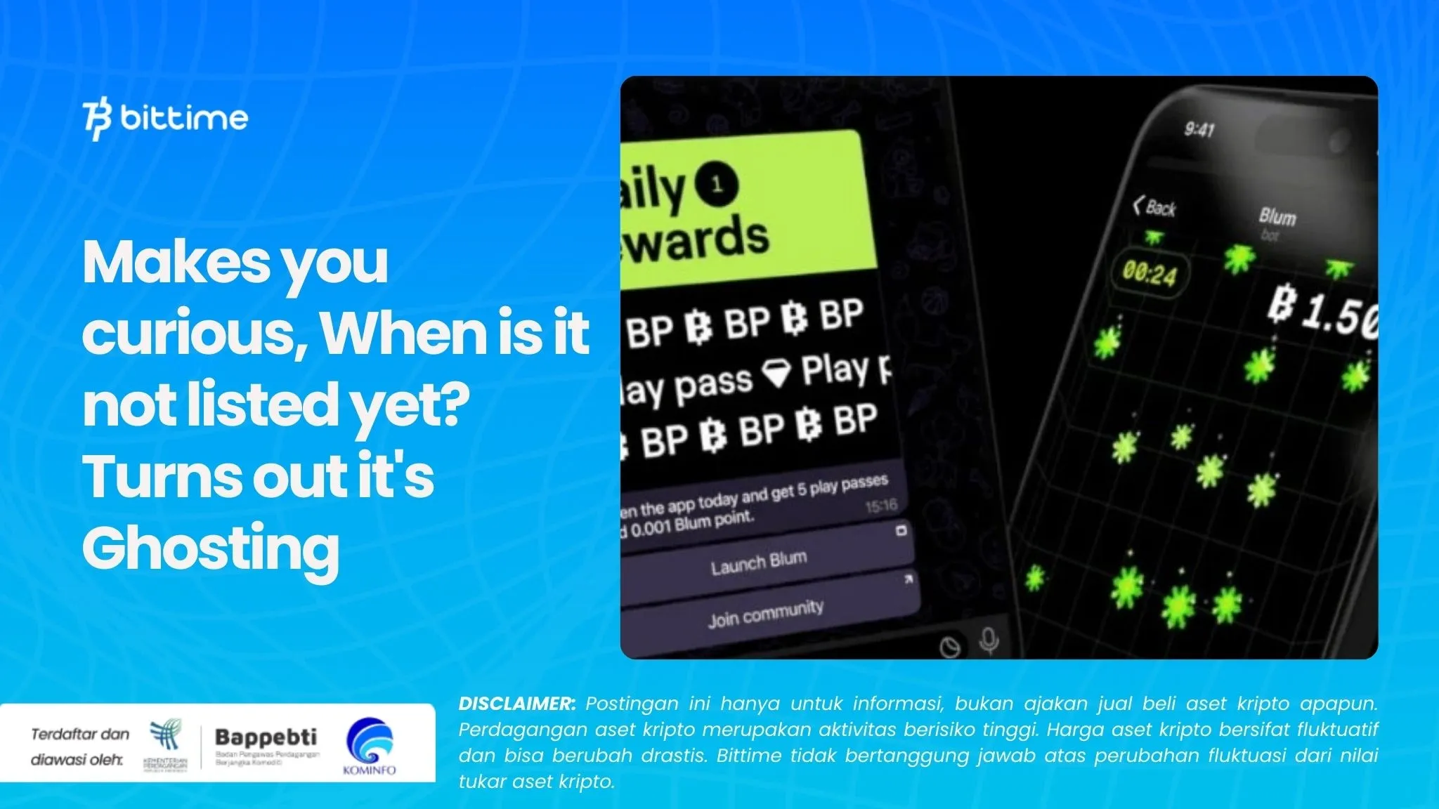 Makes you curious, When is it not listed yet Turns out it's Ghosting.
