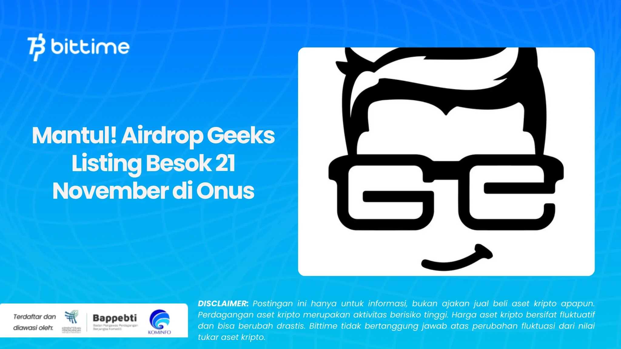 Mantul! Airdrop Geeks Listing Besok 21 November di Onus.webp