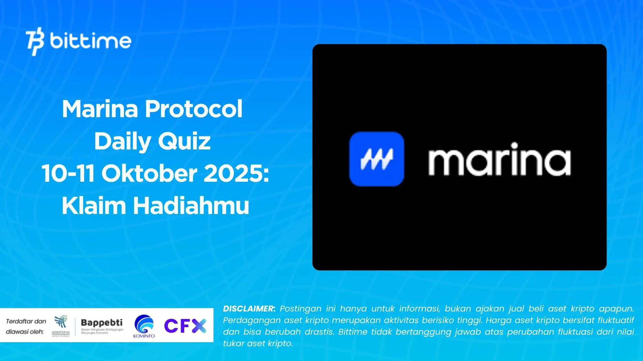 Marina Protocol Daily Quiz 10 Oktober 2025