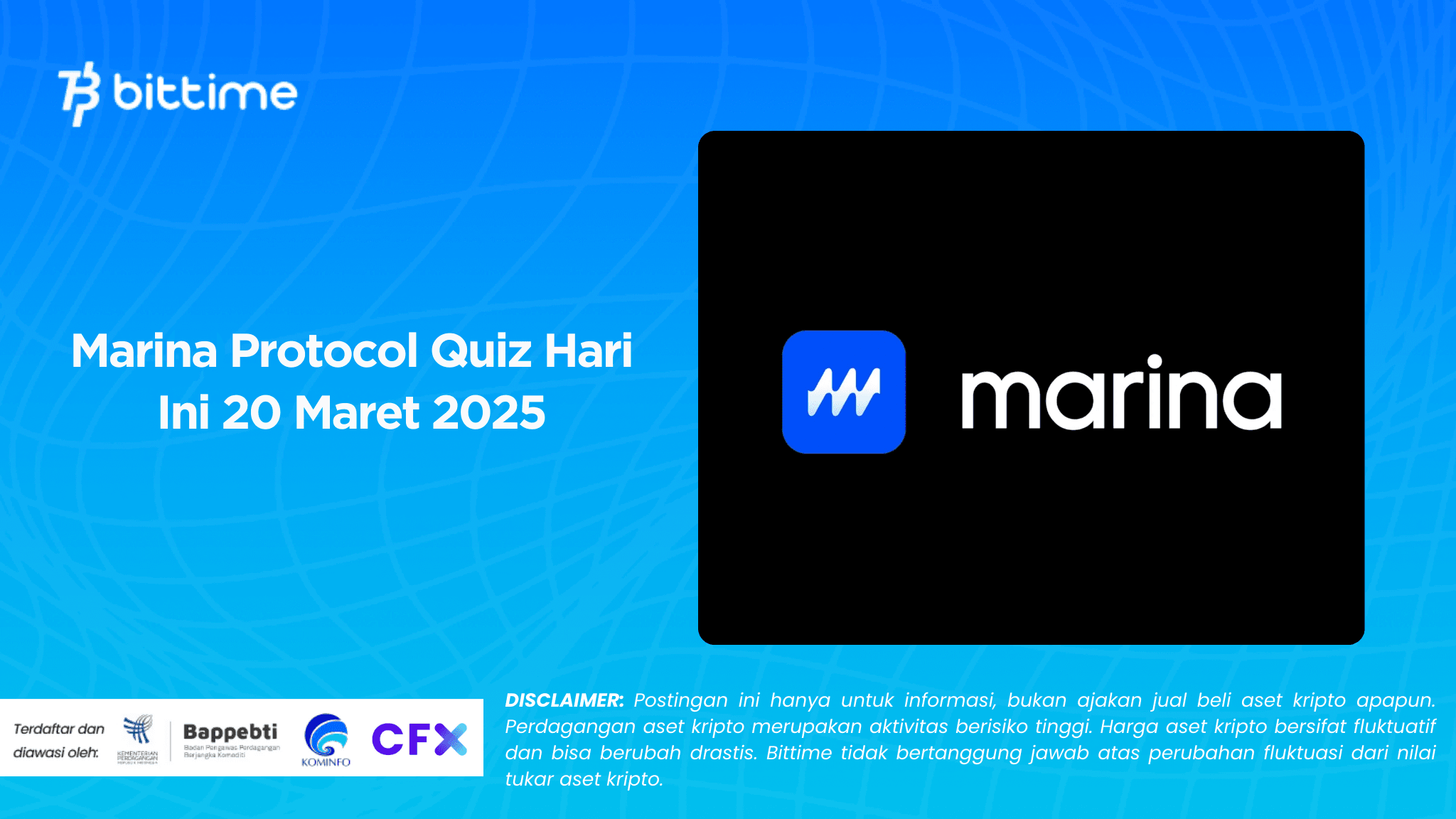 Marina Protocol Quiz Hari Ini 20 Maret 2025