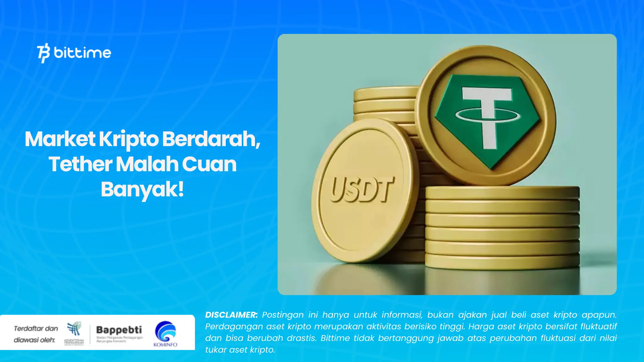 Market Kripto Berdarah, Tether Malah Cuan Banyak!