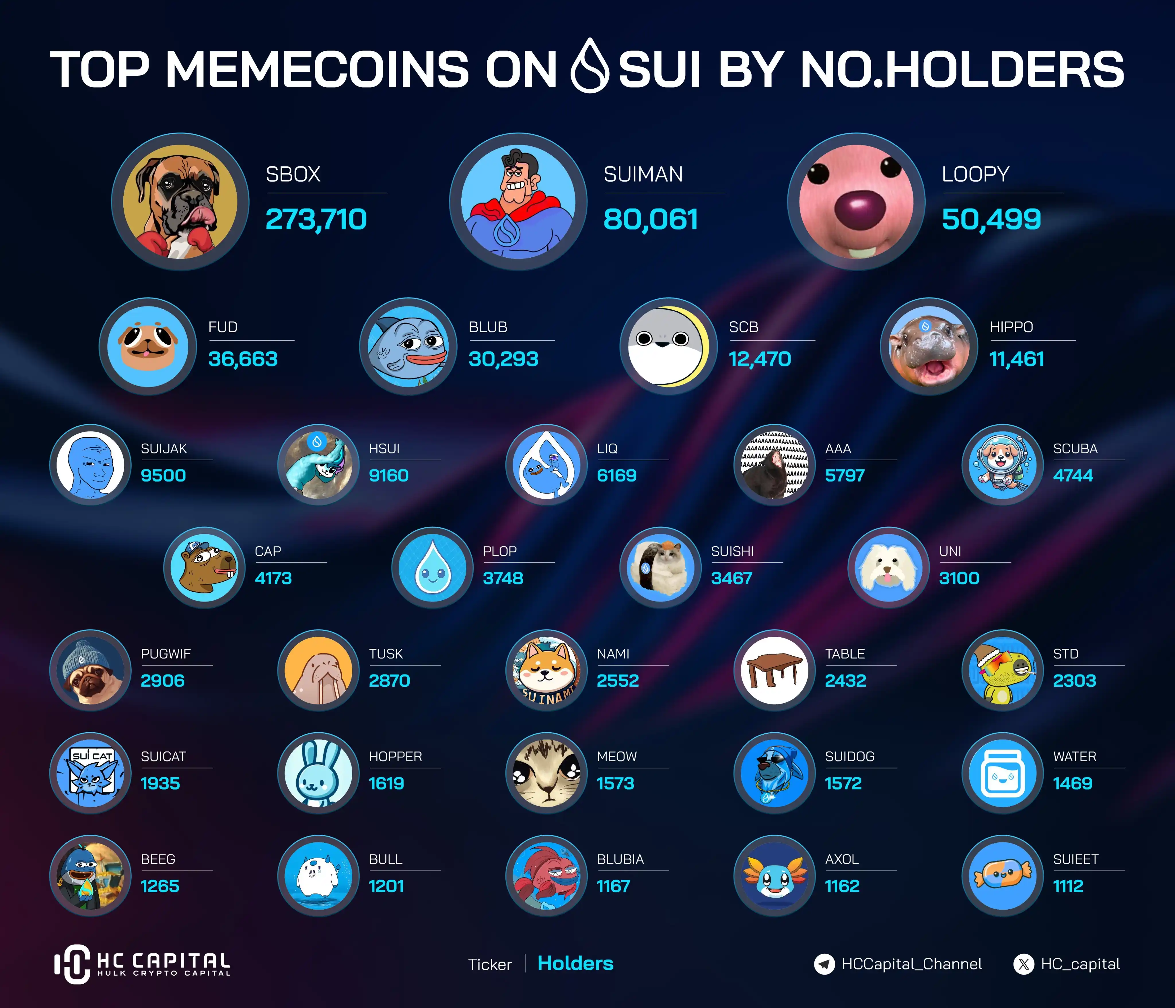 Top Meme Coin di Sui Network