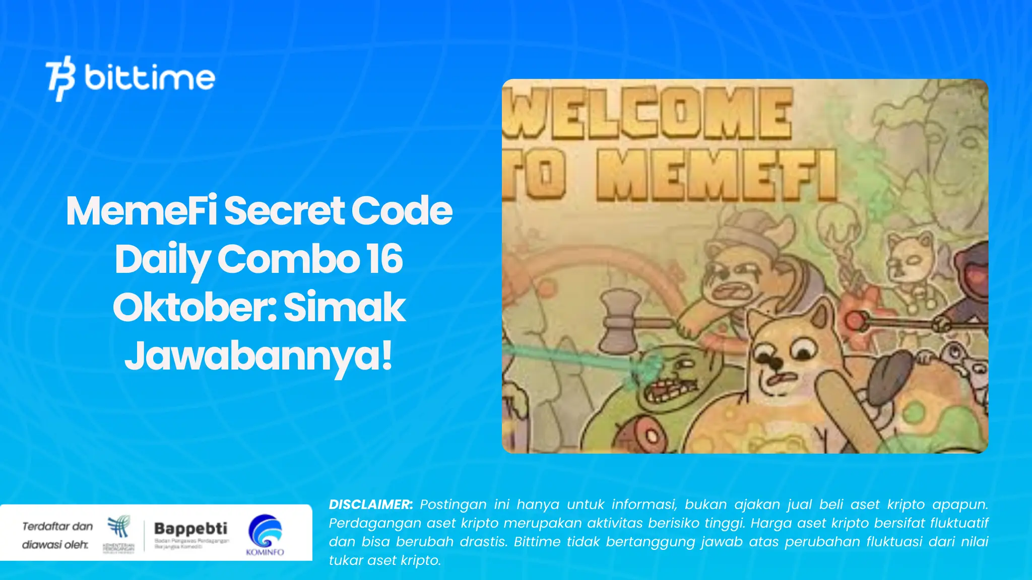 MemeFi Secret Code Daily Combo 16 Oktober: Simak Jawabannya!