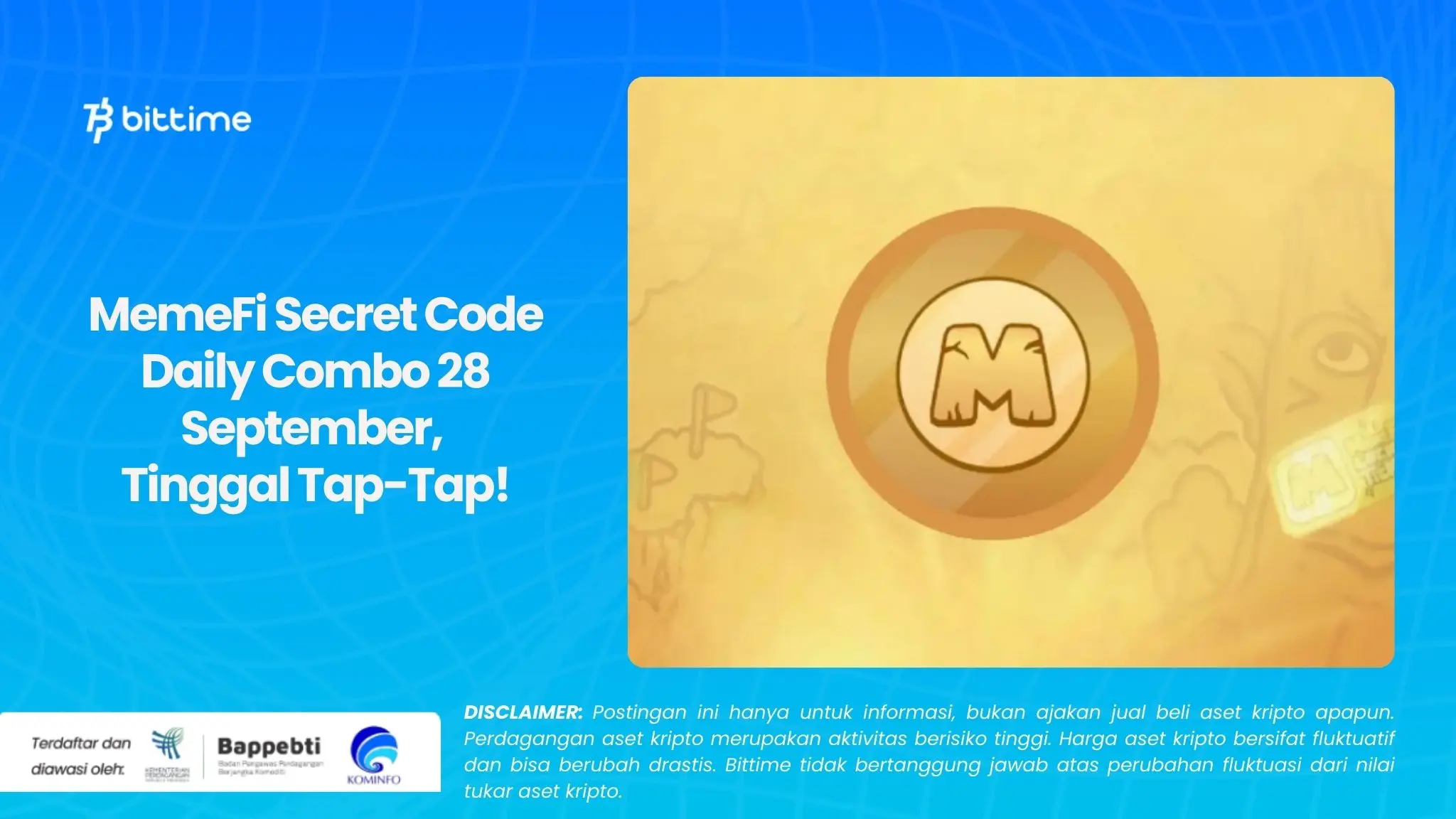 MemeFi Secret Code Daily Combo 28 September, Tinggal Tap-Tap!.webp