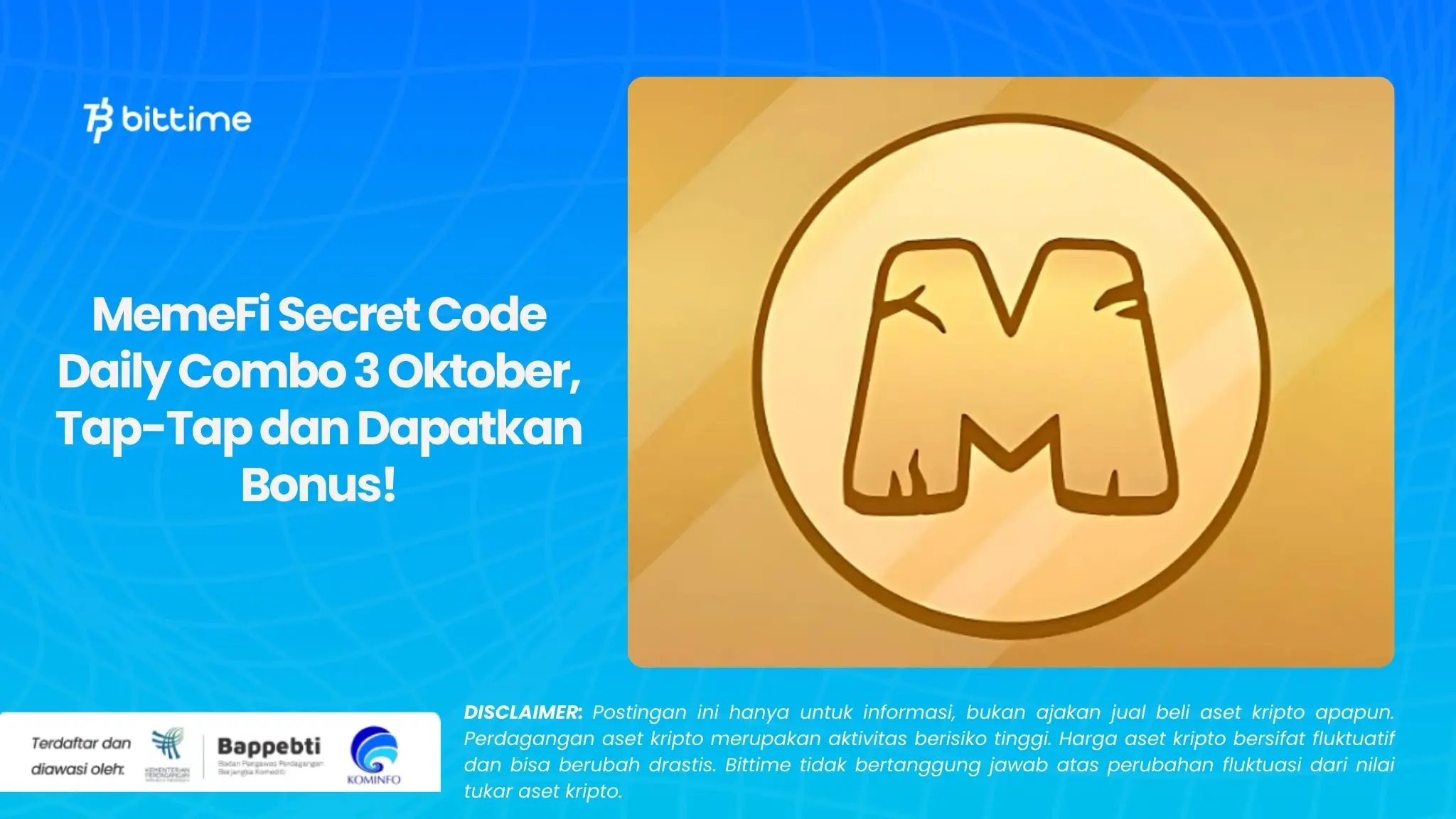 MemeFi Secret Code Daily Combo 3 Oktober, Tap-Tap dan Dapatkan Bonus!