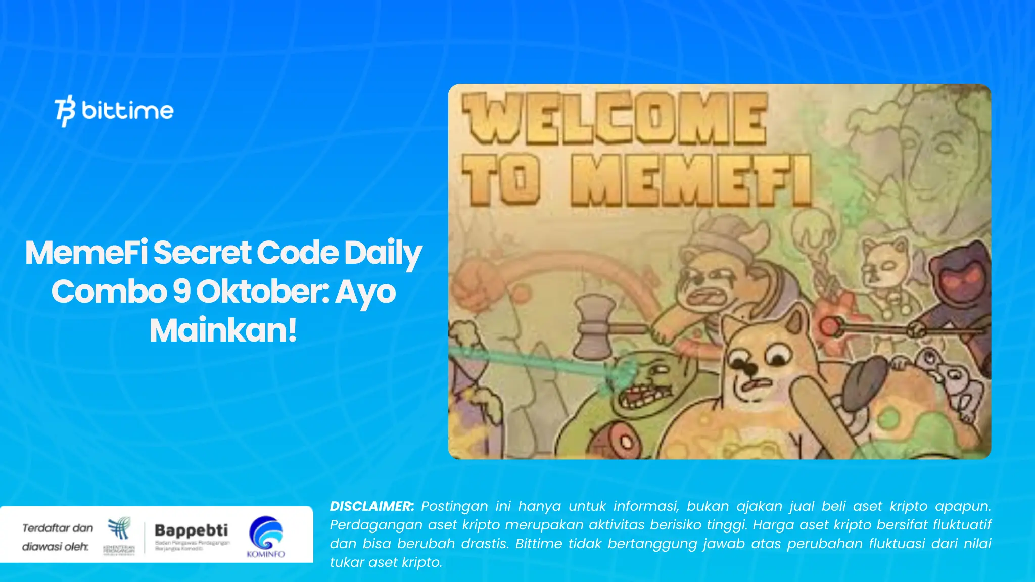 MemeFi Secret Code Daily Combo 9 Oktober: Ayo Mainkan!