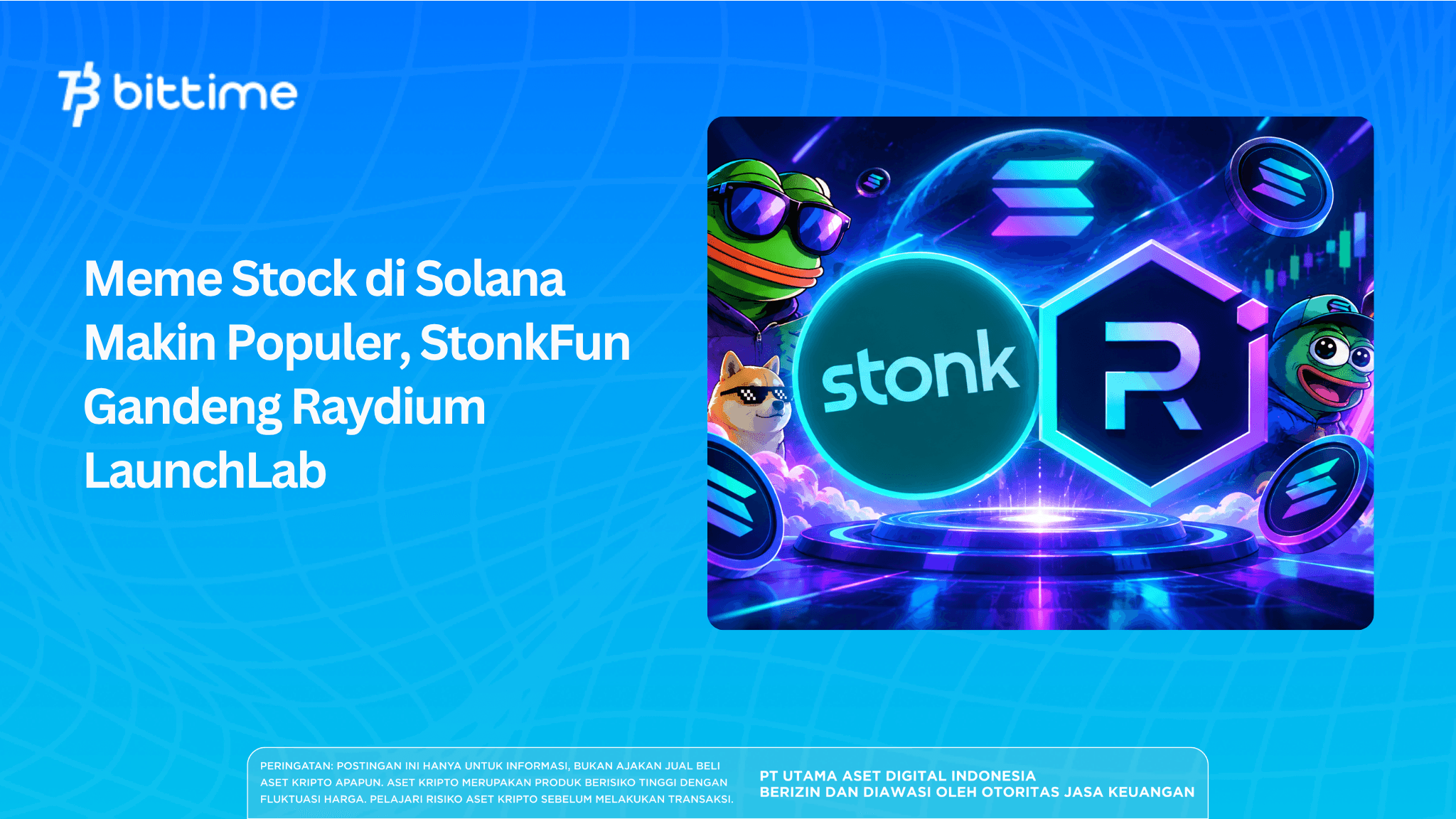 Meme Stock di Solana Makin Populer, StonkFun Gandeng Raydium LaunchLab