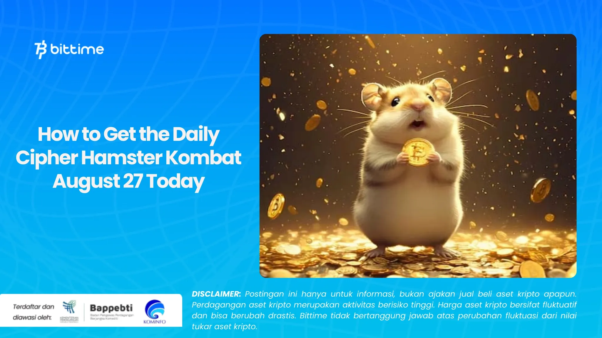 Memecahkan Daily Cipher Hamster Kombat 27 Agustus Hari Ini