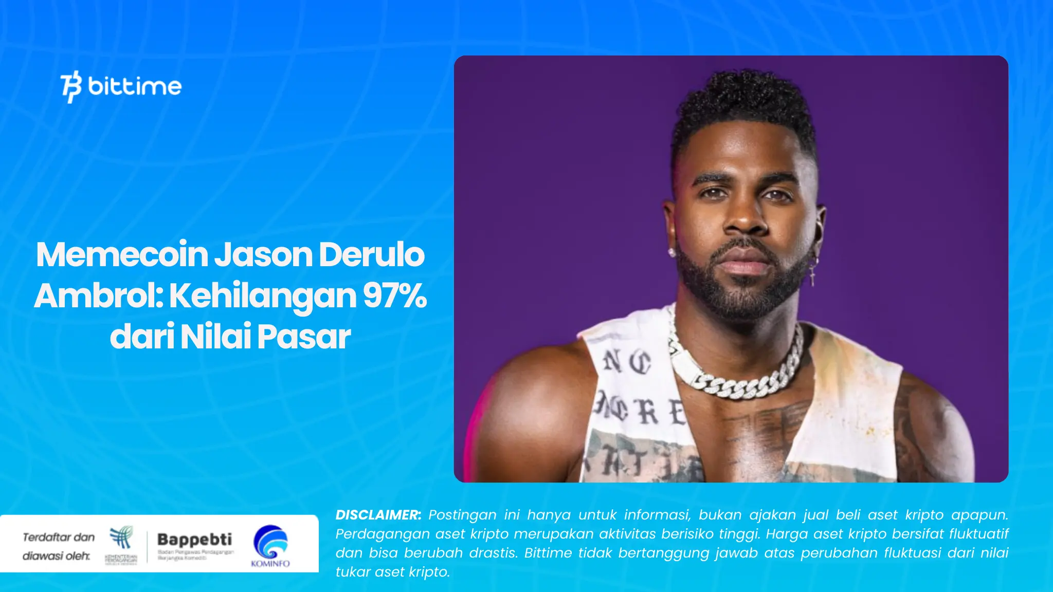 Memecoin Jason Derulo Ambrol Kehilangan 97% dari Nilai Pasar.webp