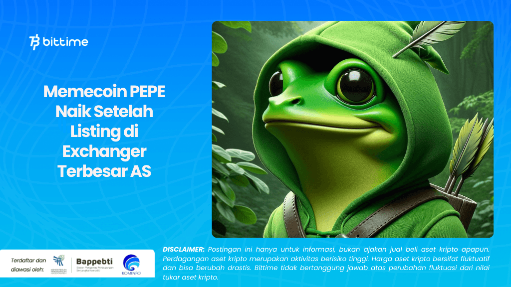 Memecoin PEPE Naik Setelah Listing di Exchanger Terbesar AS.png