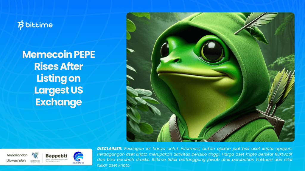 Memecoin PEPE Rises After Listing on Largest US Exchange.png