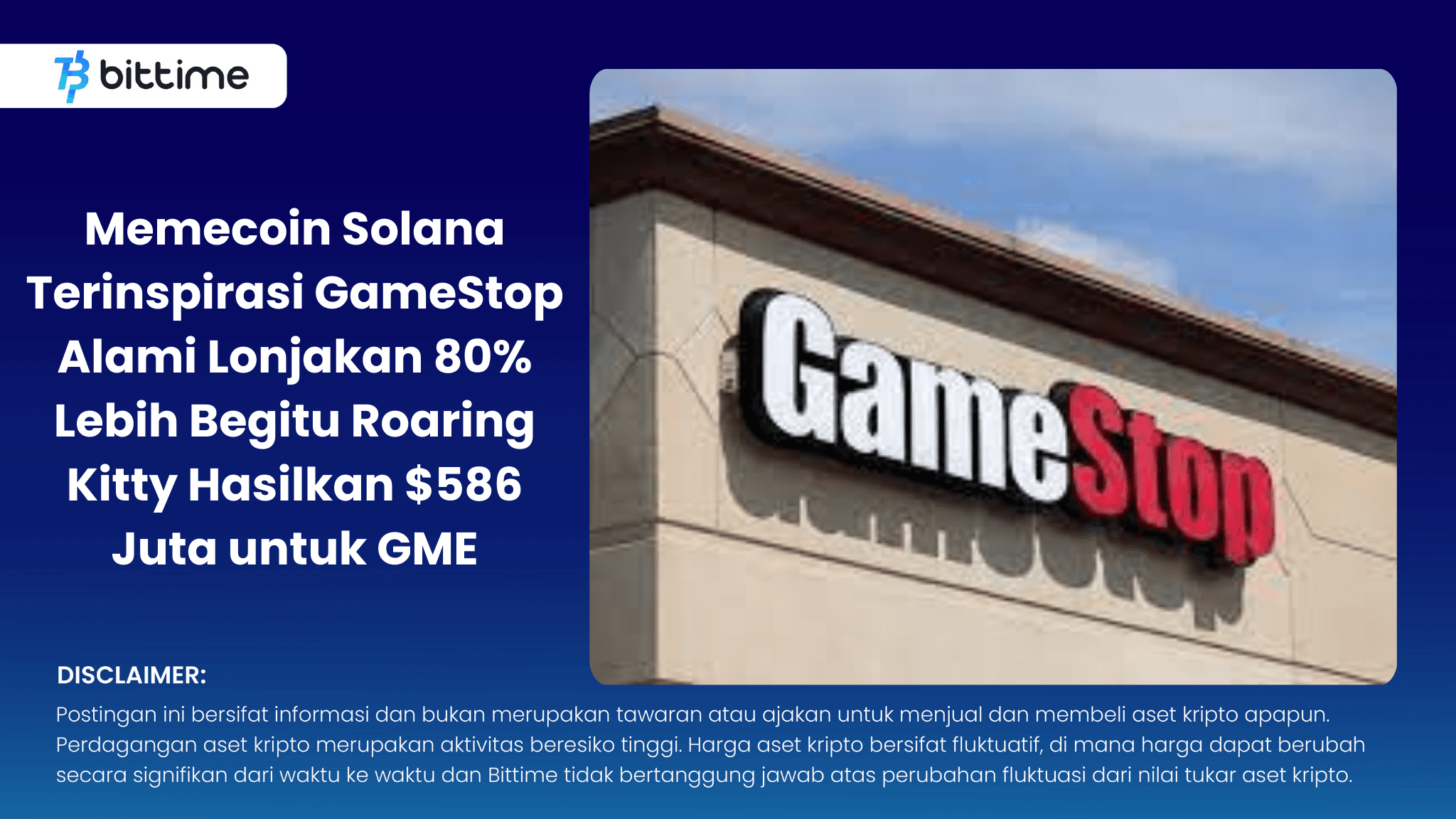 Memecoin Solana Terinspirasi GameStop Alami Lonjakan 80% Lebih Begitu Roaring Kitty Hasilkan $586 Juta untuk GME