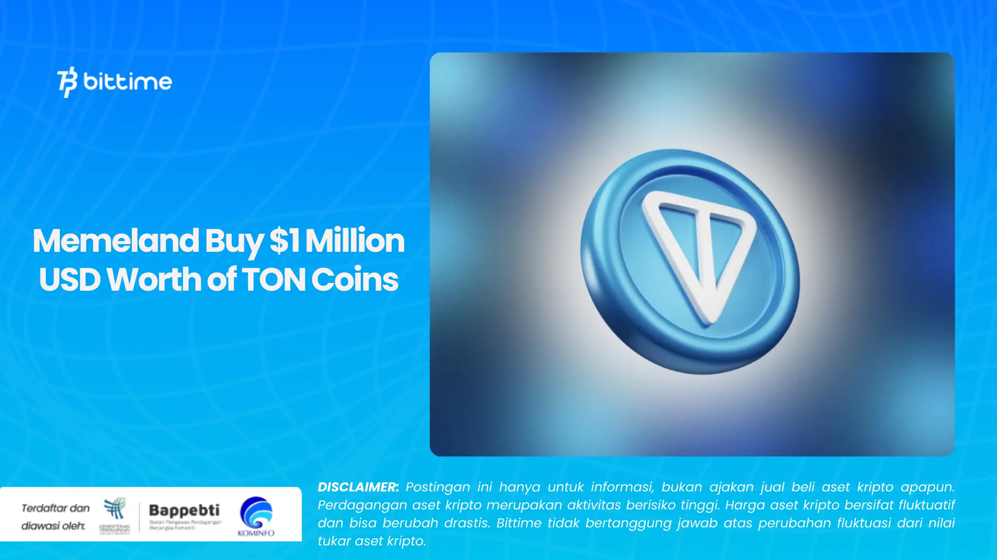 Memeland Buy $1 Million USD Worth of TON Coins