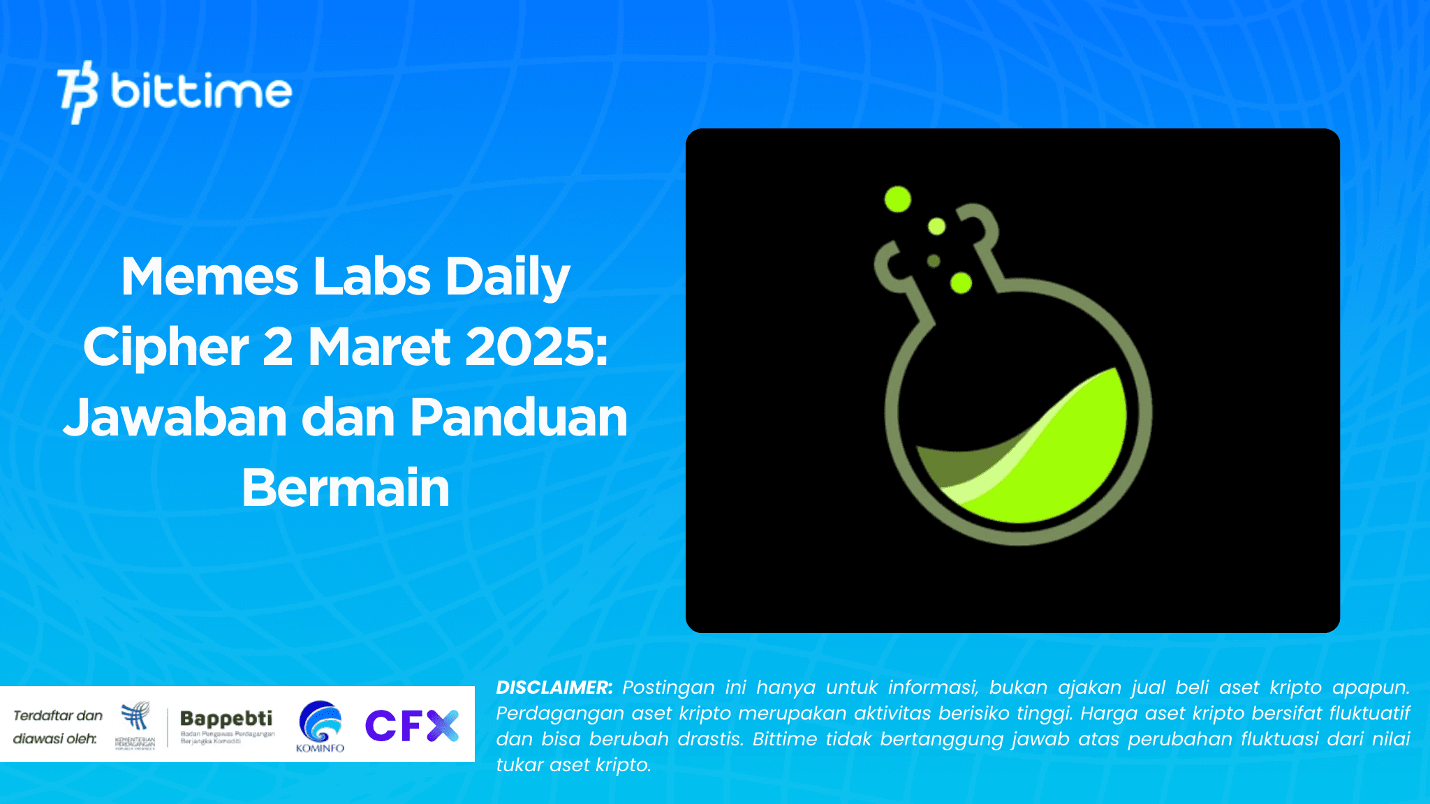   Memes Labs Daily Cipher 2 Maret 2025: Jawaban dan Panduan Bermain
