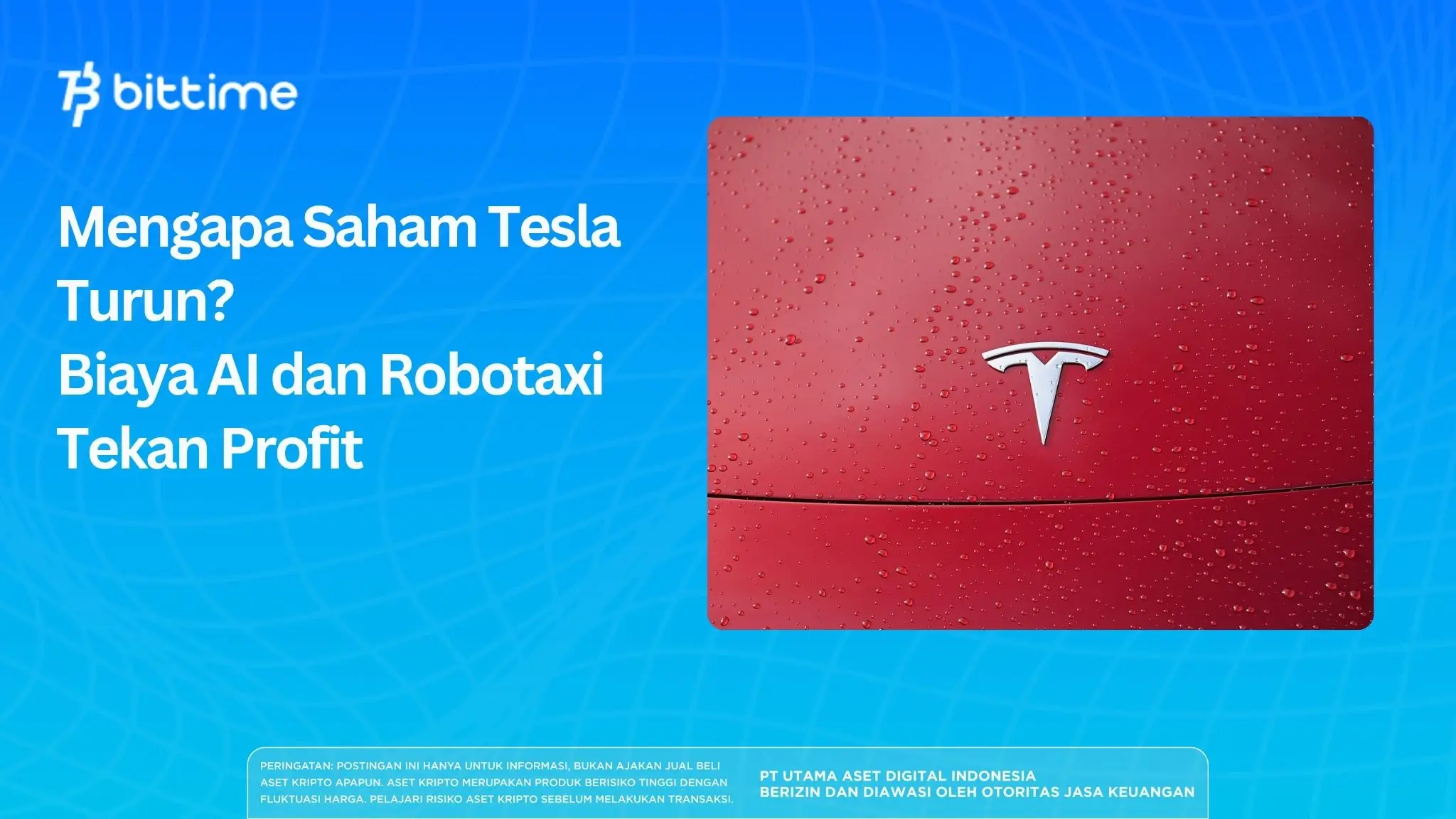 Mengapa Saham Tesla Turun? Biaya AI dan Robotaxi Tekan Profit