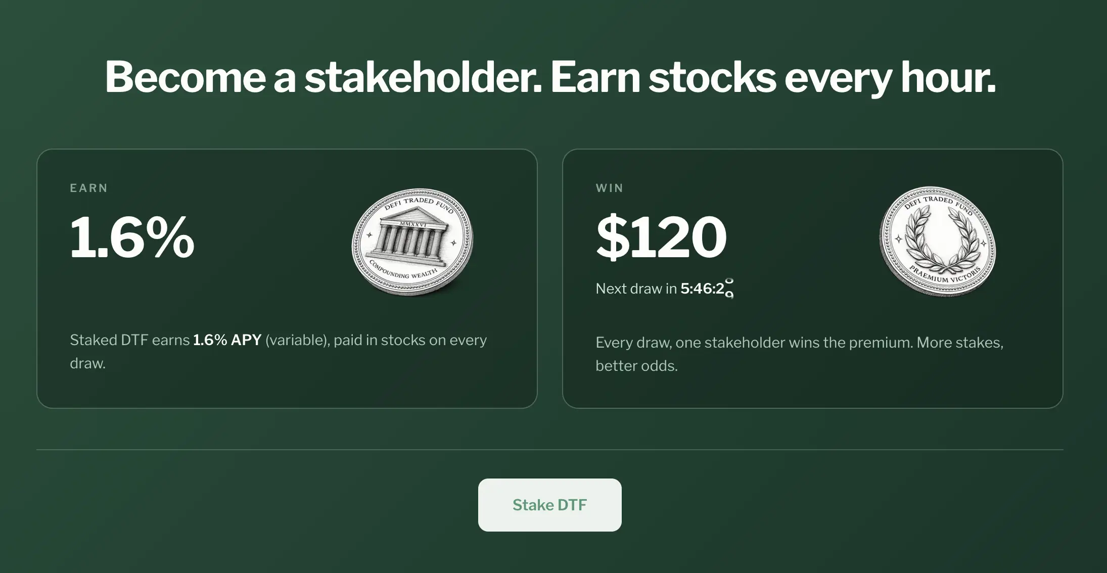Mengenal DeFi Traded Fund $DTF dan Reward Saham Tokenisasi - stake.webp