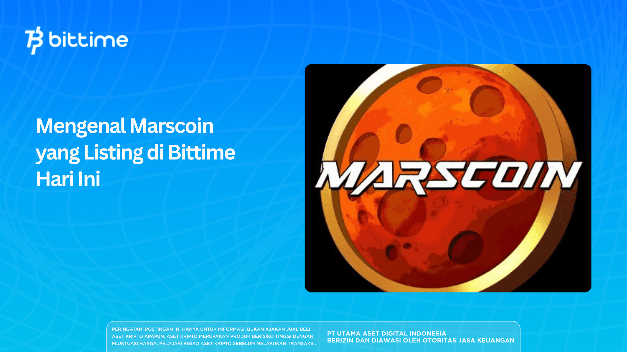 Mengenal Marscoin yang Listing di Bittime Hari Ini
