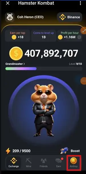 Menyambungkan Hamster Kombat ke Dompet TON untuk Tugas Airdrop 7.webp