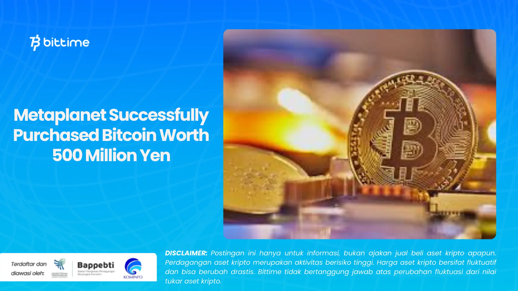 Metaplanet Successfully Purchased Bitcoin Worth 500 Million Yen