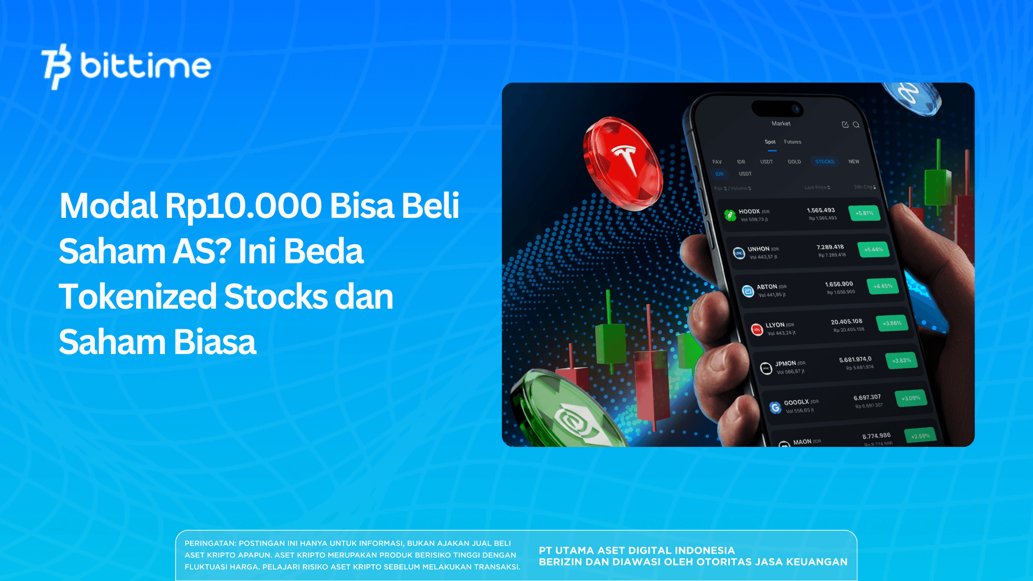 Can You Buy U.S. Stocks with Just IDR 10,000? Here's the Difference Between Tokenized Stocks and Traditional Stocks